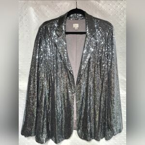 a new day Silver Sequin Jacket